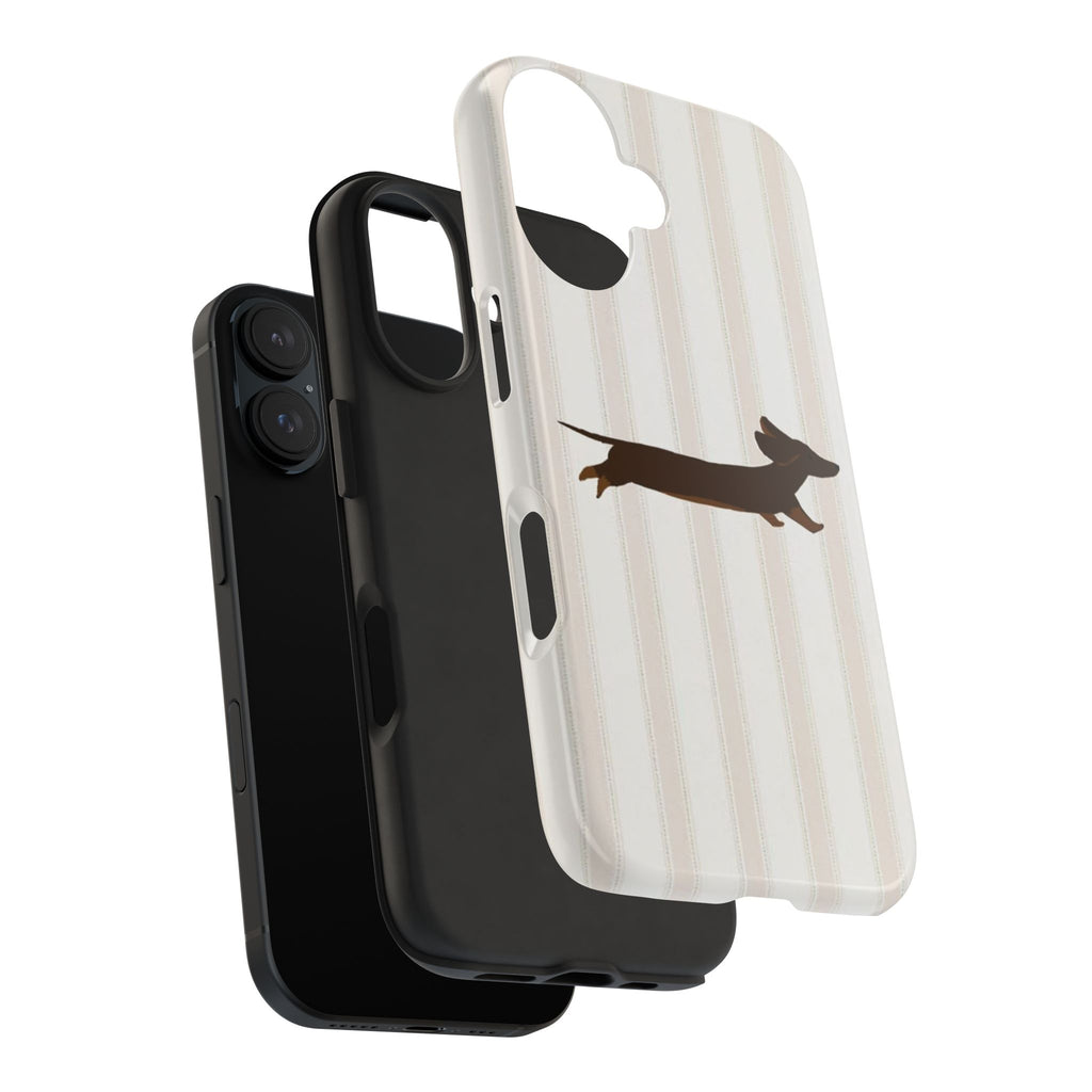 Leaping Dachshund iPhone Case