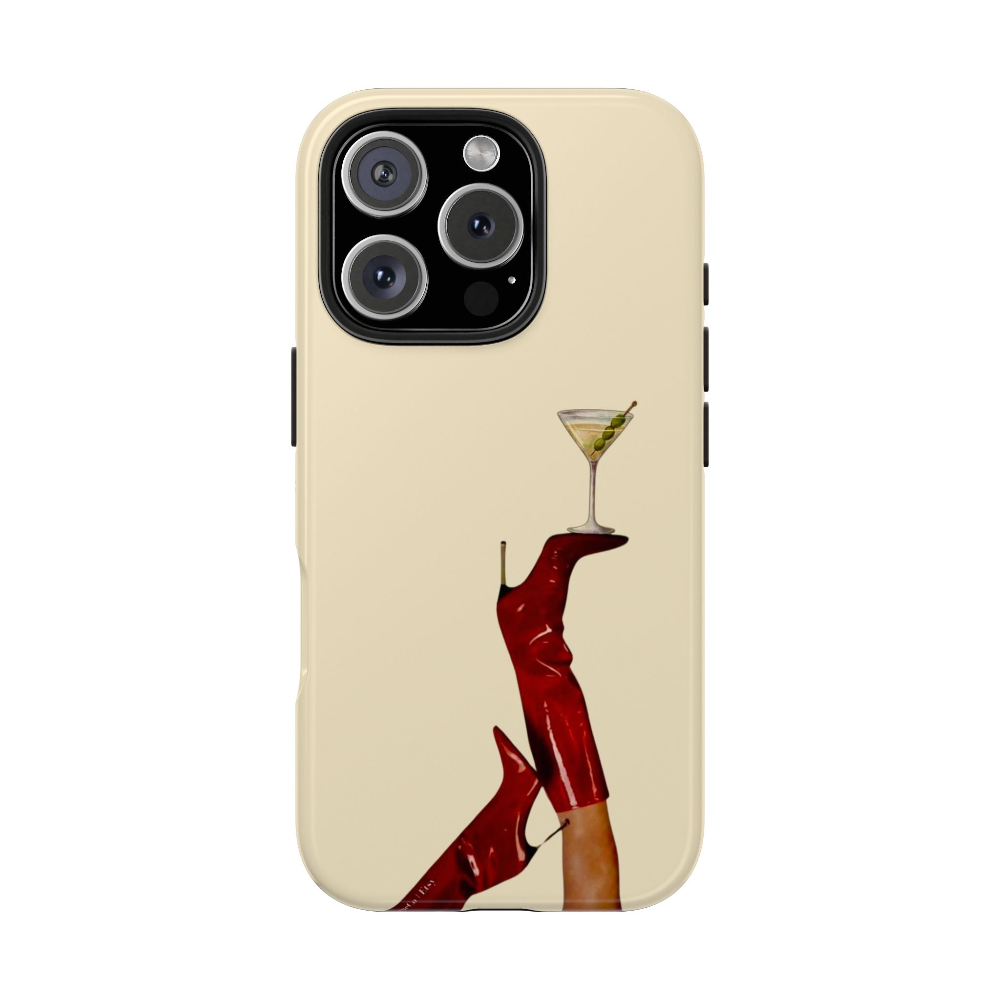 Red Boots Martini iPhone Case