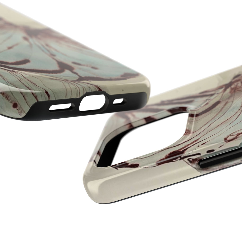 Maroon Silk iPhone Case