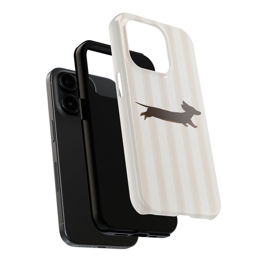 Leaping Dachshund iPhone Case