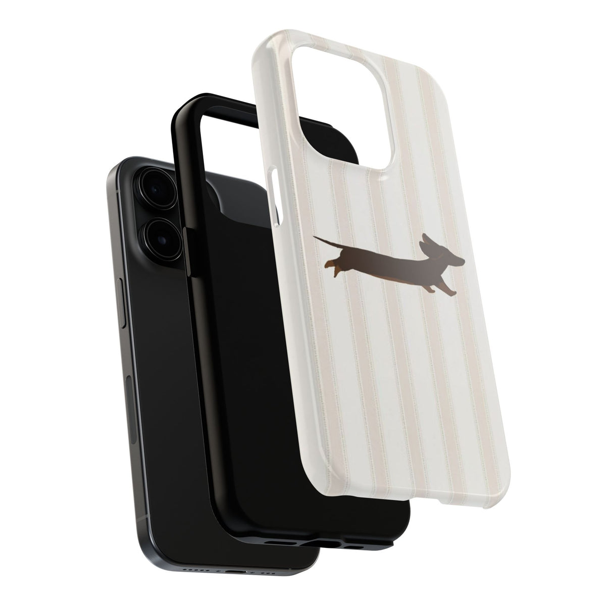Leaping Dachshund iPhone Case