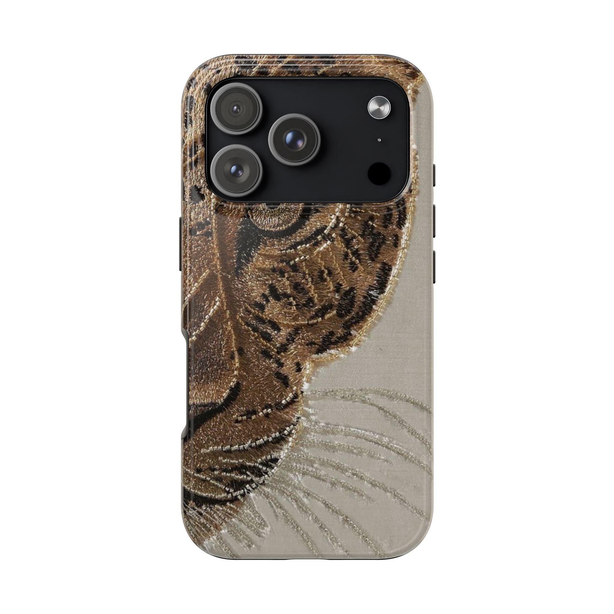 Hand-Beaded Leopard iPhone Case