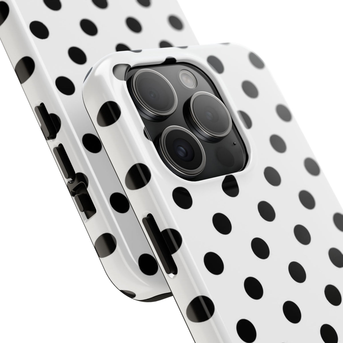 White Polka Dot iPhone Case