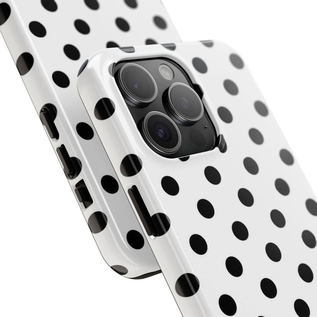 White Polka Dot iPhone Case