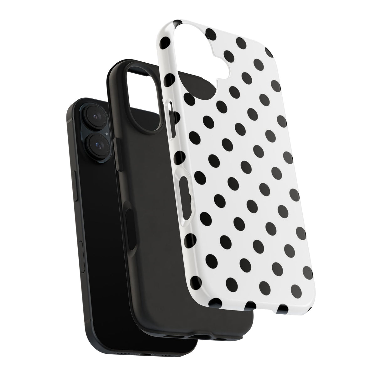 White Polka Dot iPhone Case