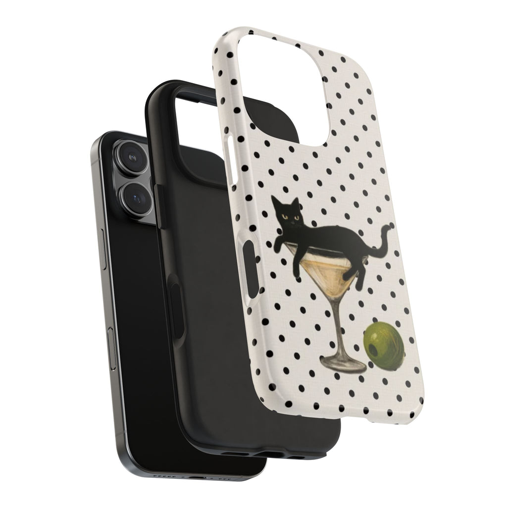 Meow-tini Polka Dot iPhone Case
