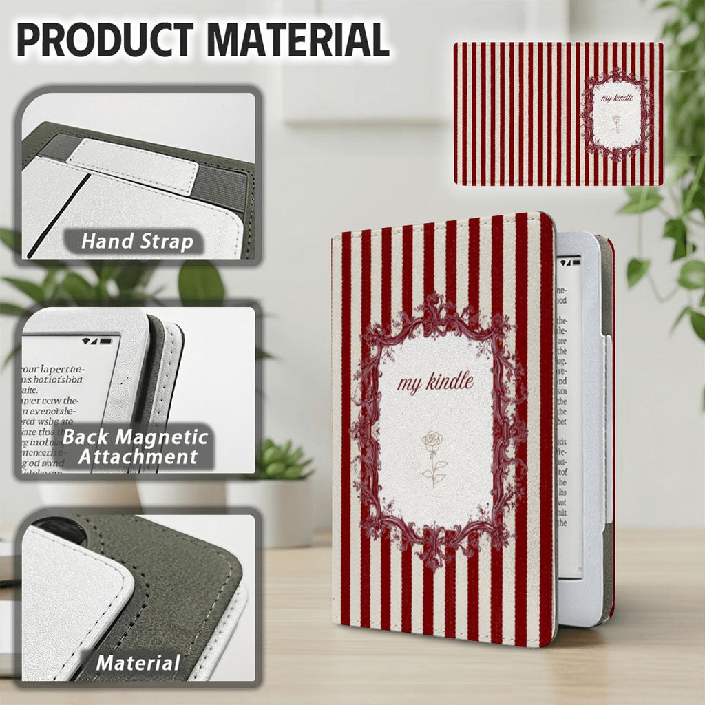 My Kindle Red Striped Kindle Case 7"