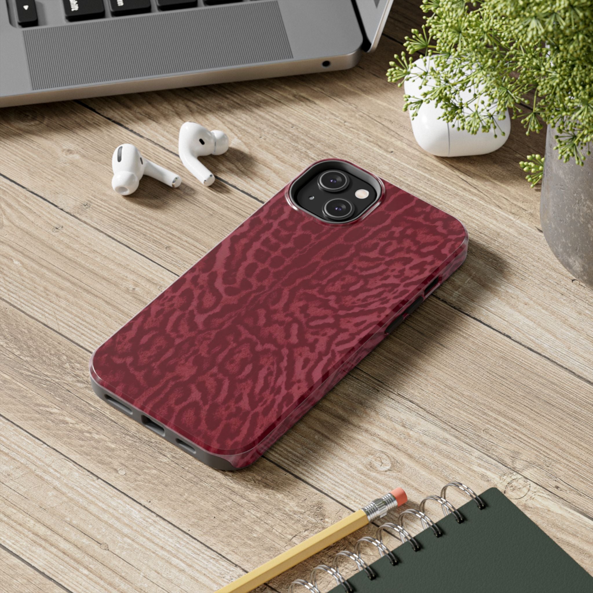 Burgundy Jaguar iPhone Case
