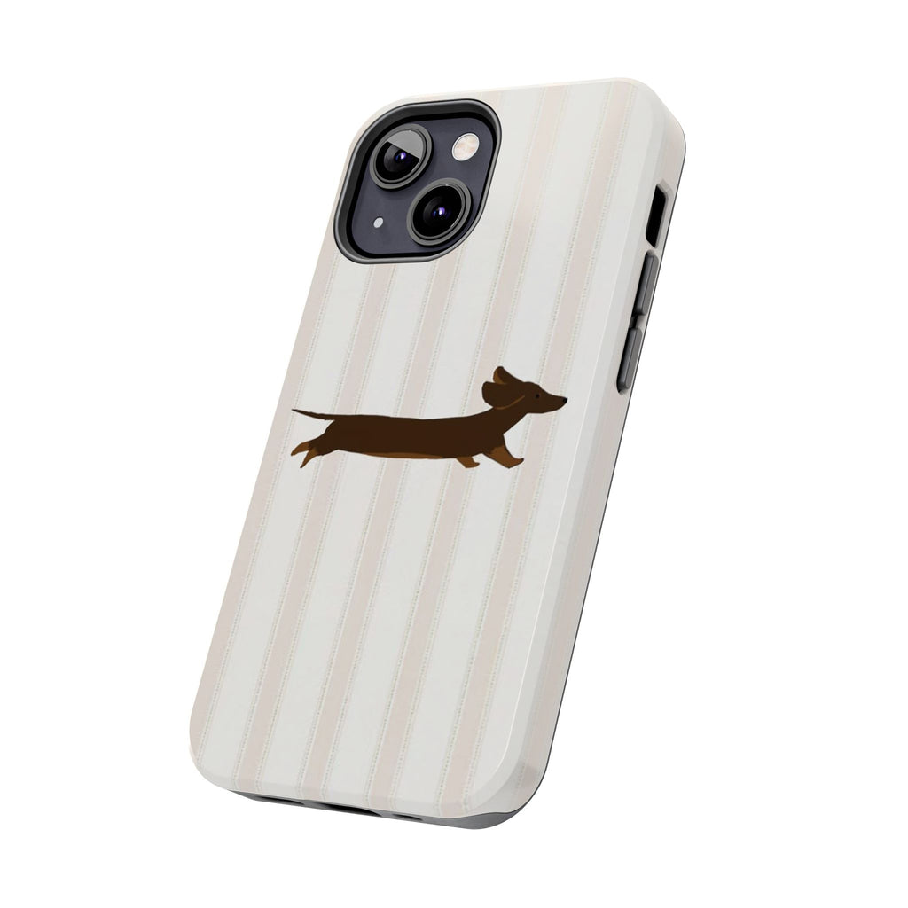 Leaping Dachshund iPhone Case