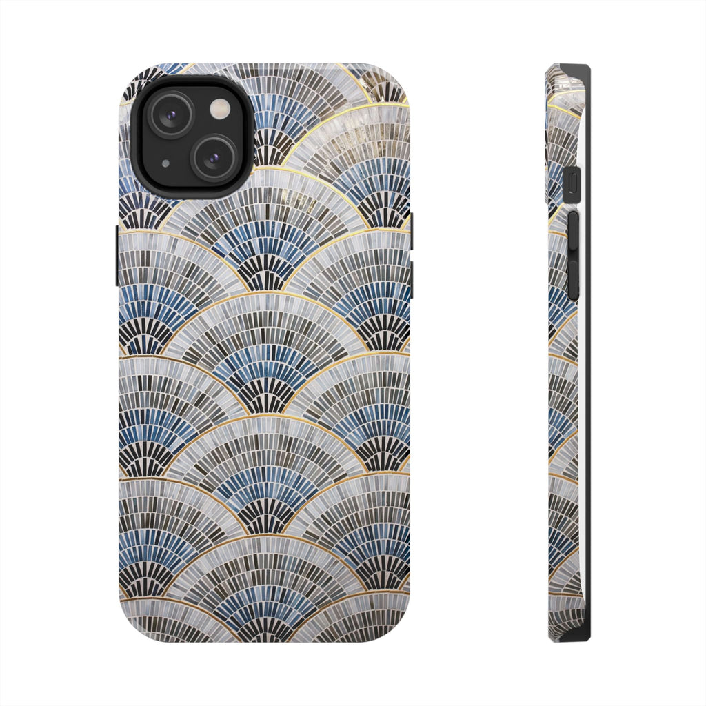 Blue Mosiac Pattern iPhone Case