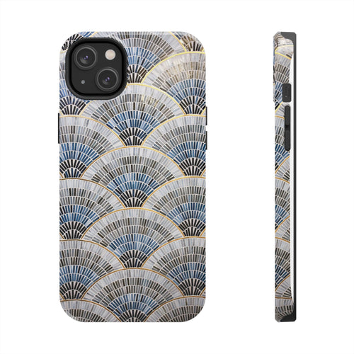 Blue Mosiac Pattern iPhone Case