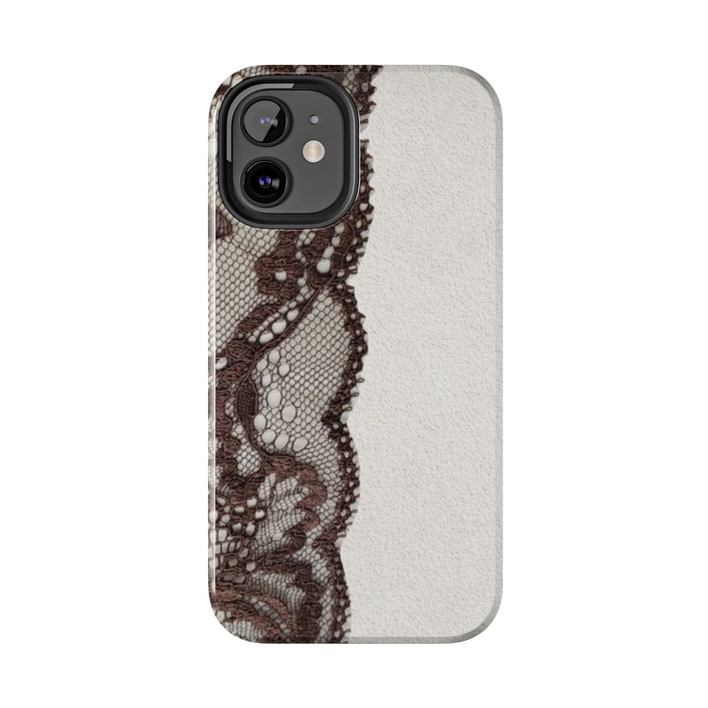 Brown Lace Edge iPhone Case