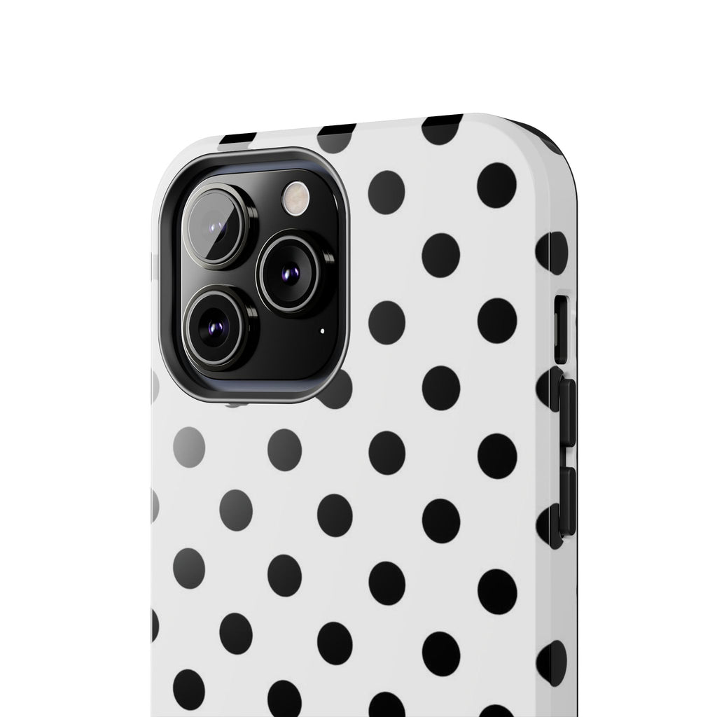 White Polka Dot iPhone Case