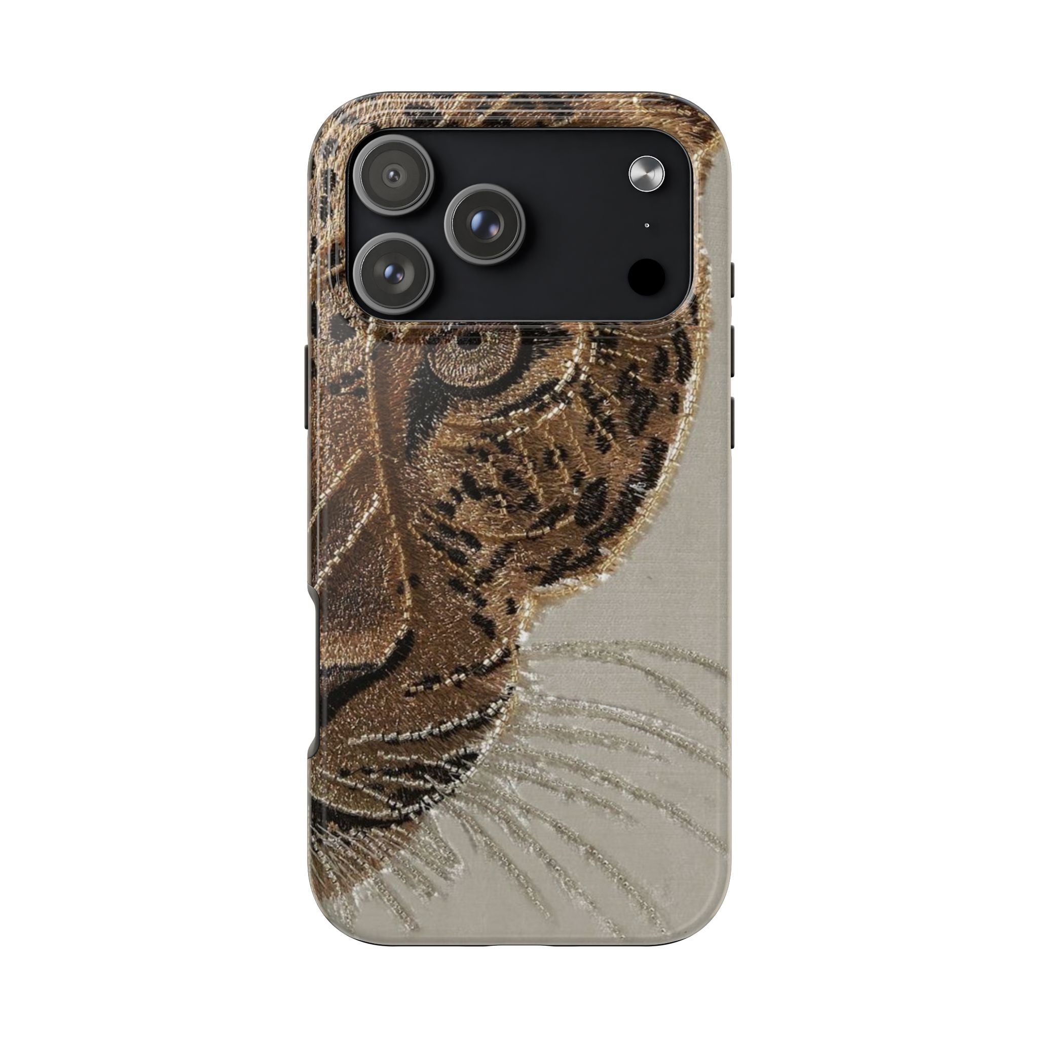 Hand-Beaded Leopard iPhone Case