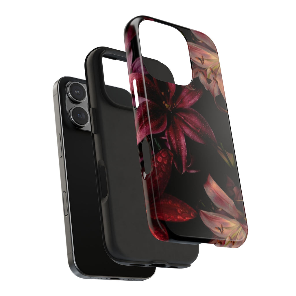 Rain-Kissed Lilies iPhone Case
