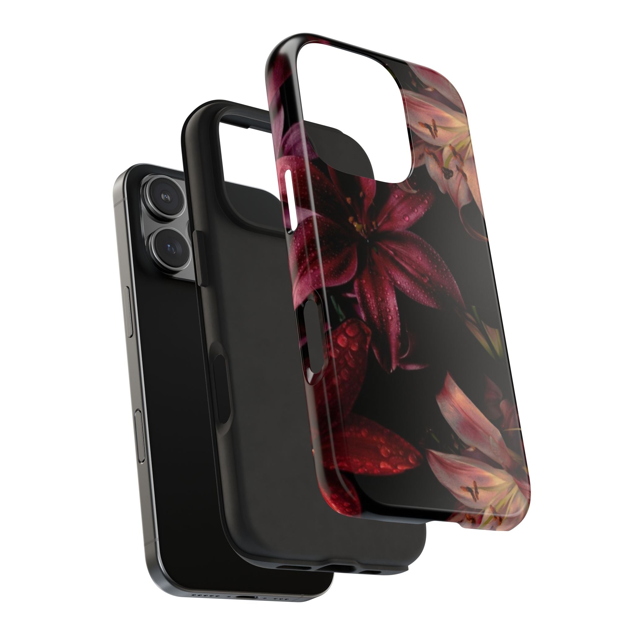 Rain-Kissed Lilies iPhone Case