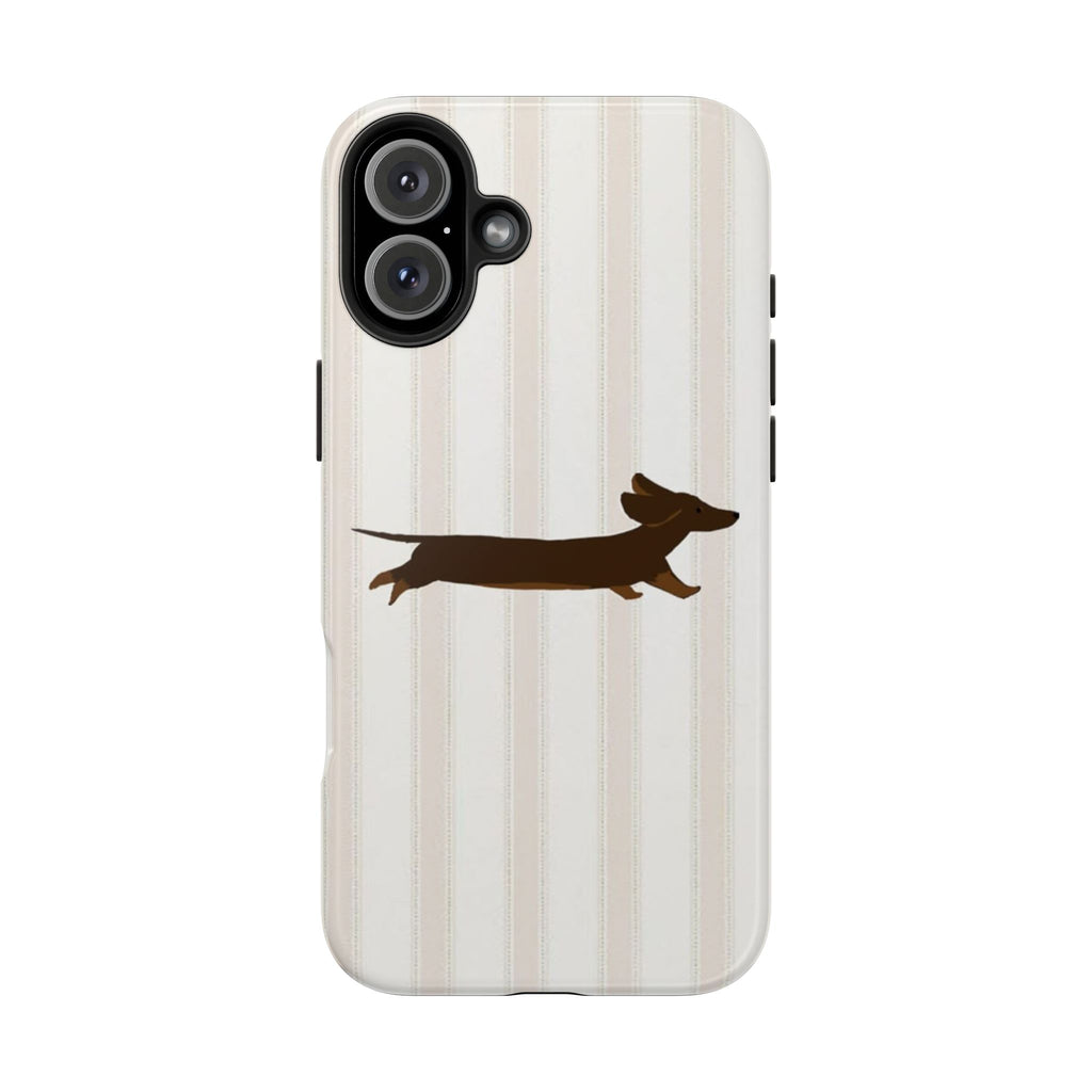 Leaping Dachshund iPhone Case