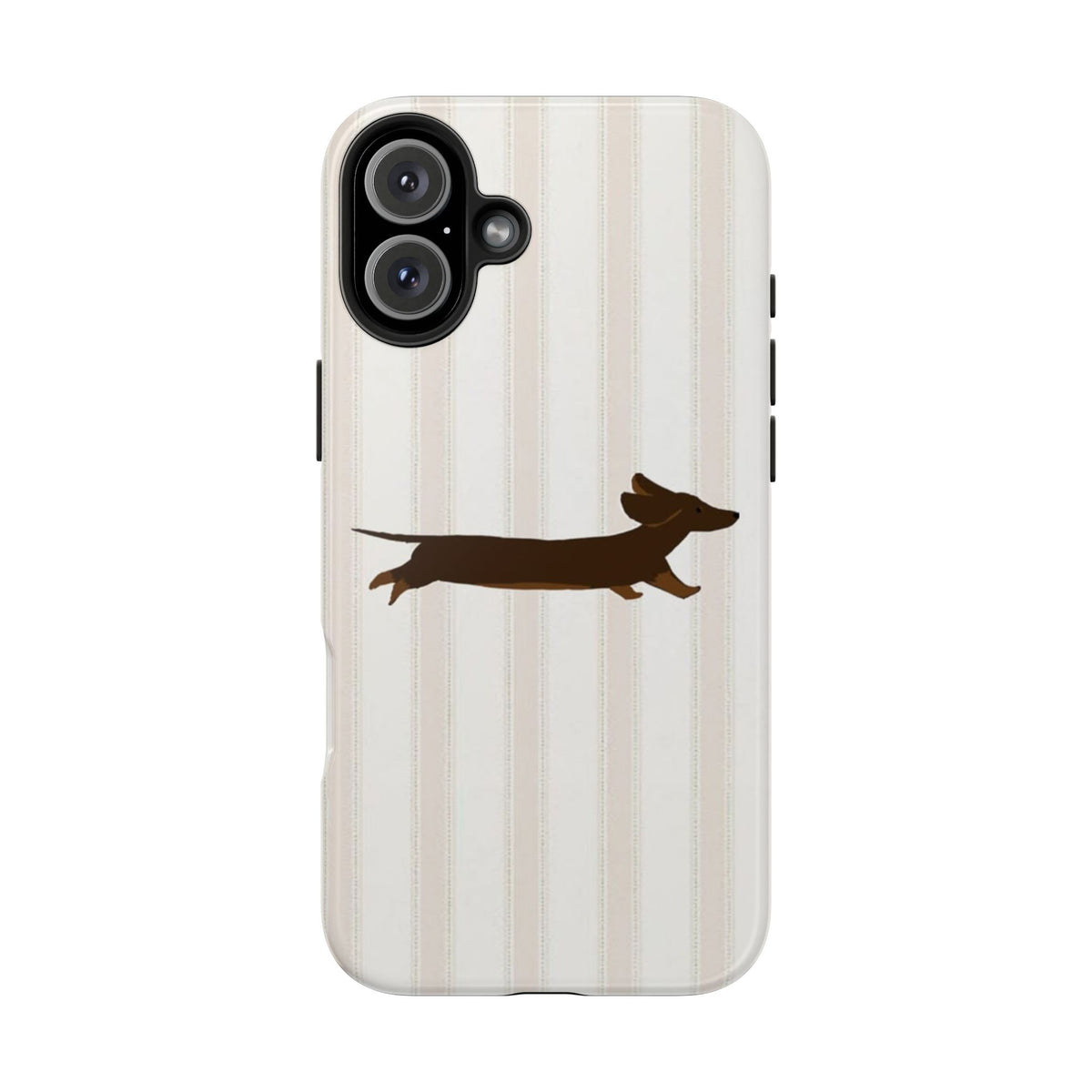 Leaping Dachshund iPhone Case