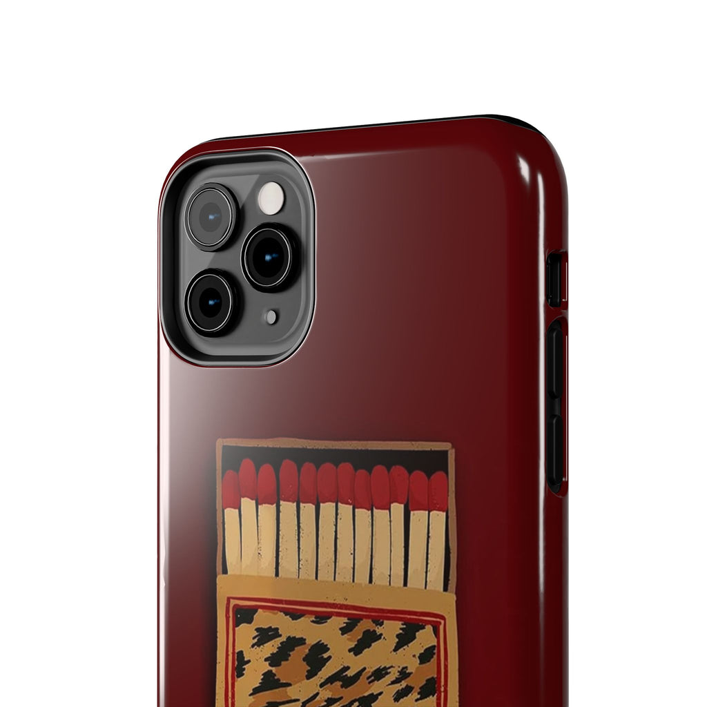 Burgundy Match iPhone Case