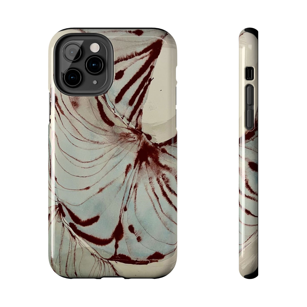 Maroon Silk iPhone Case