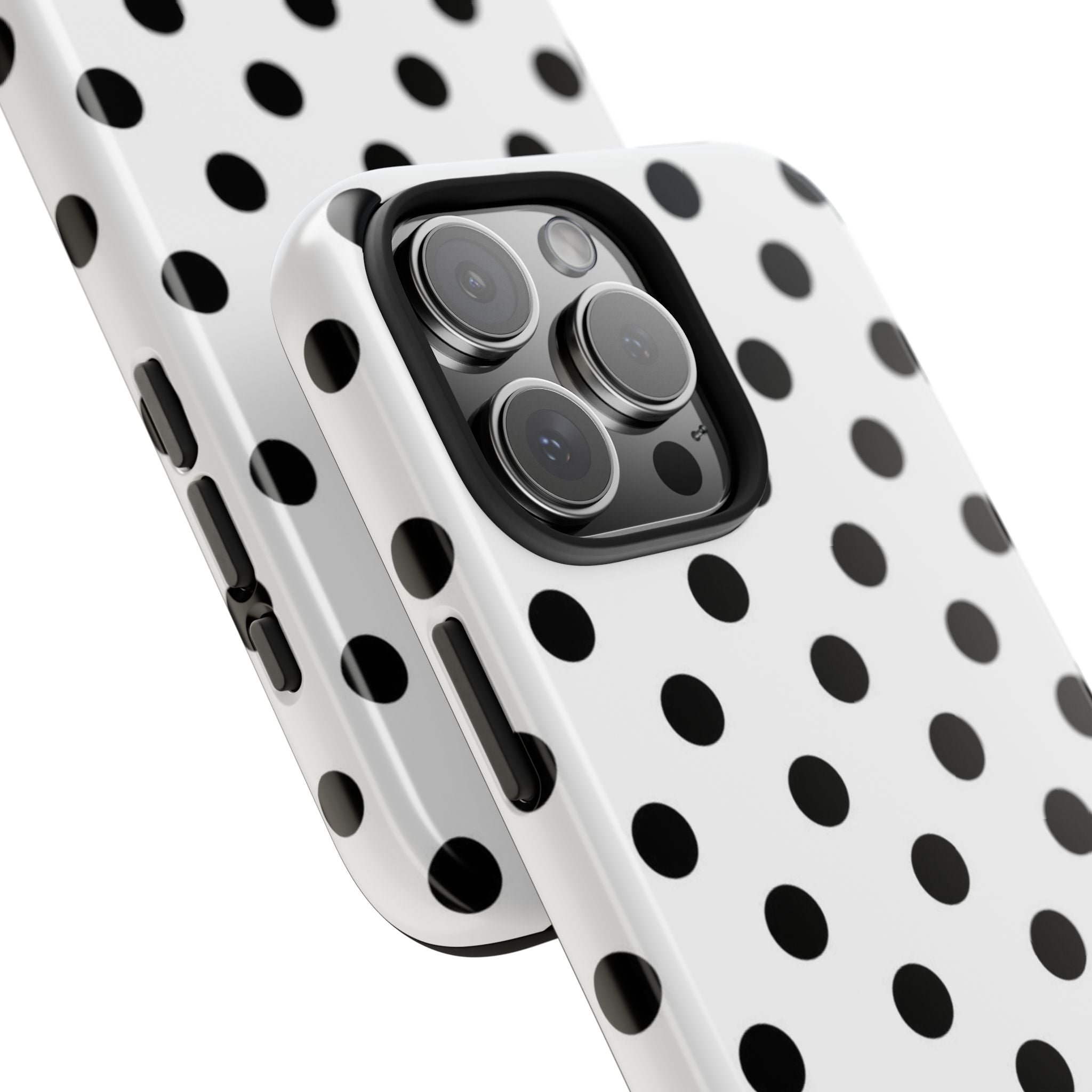 White Polka Dot iPhone Case
