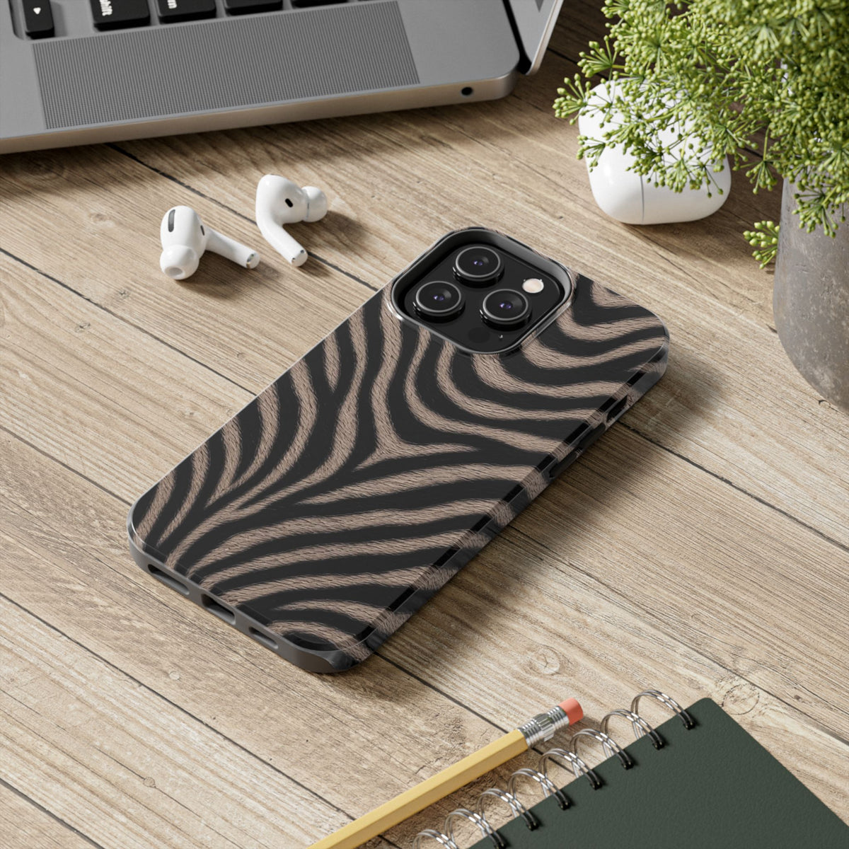 Tan Zebra iPhone Case