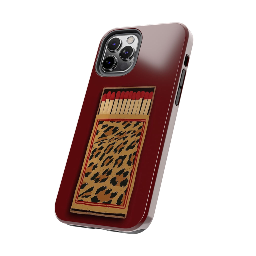 Burgundy Match iPhone Case