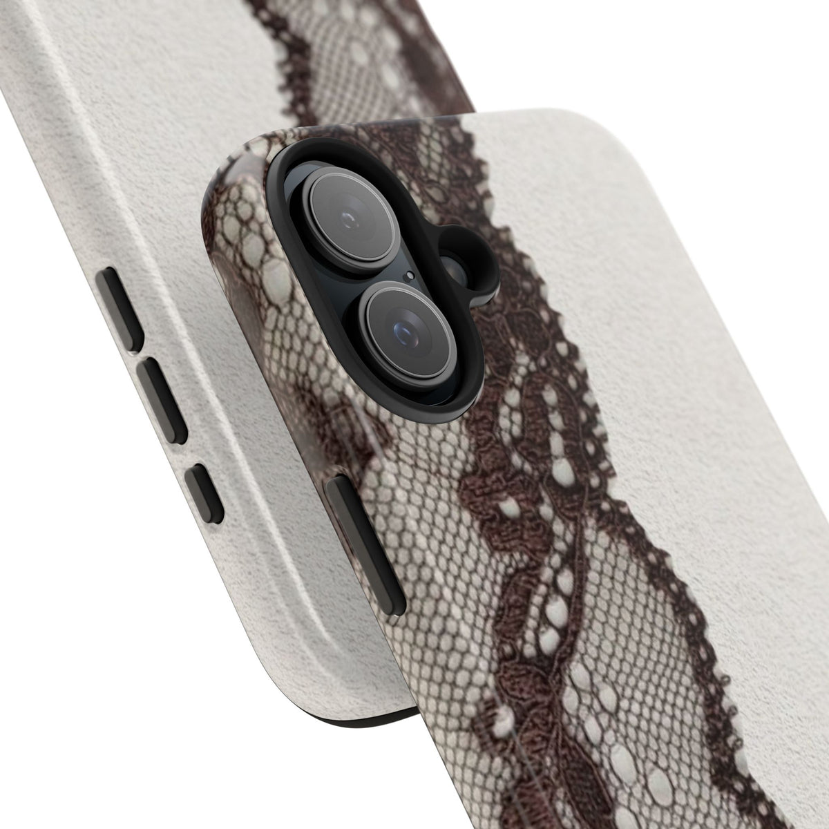 Brown Lace Edge iPhone Case