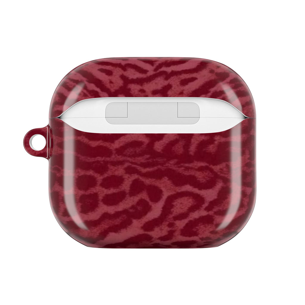 Burgundy Jaguar AirPod Case