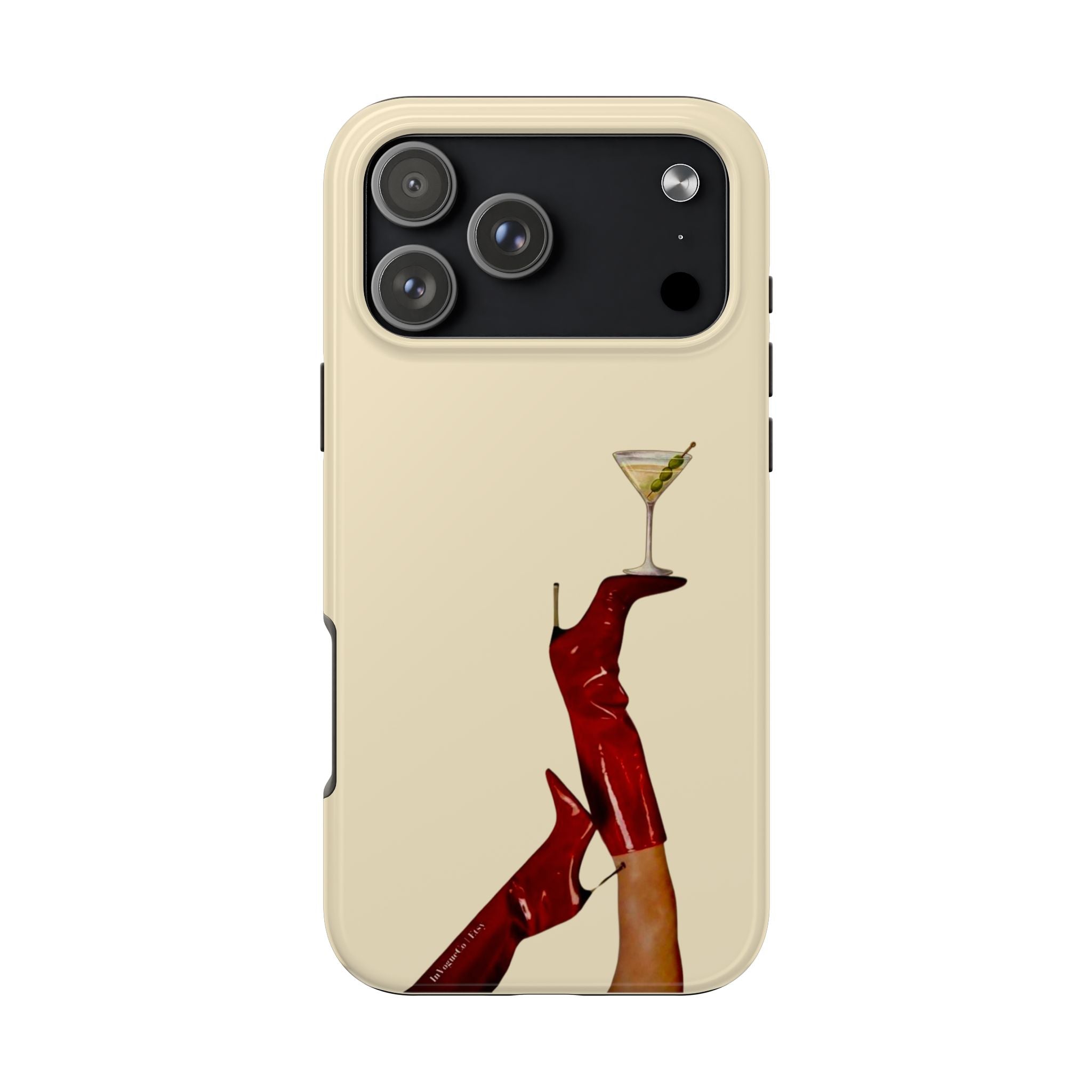 Red Boots Martini iPhone Case