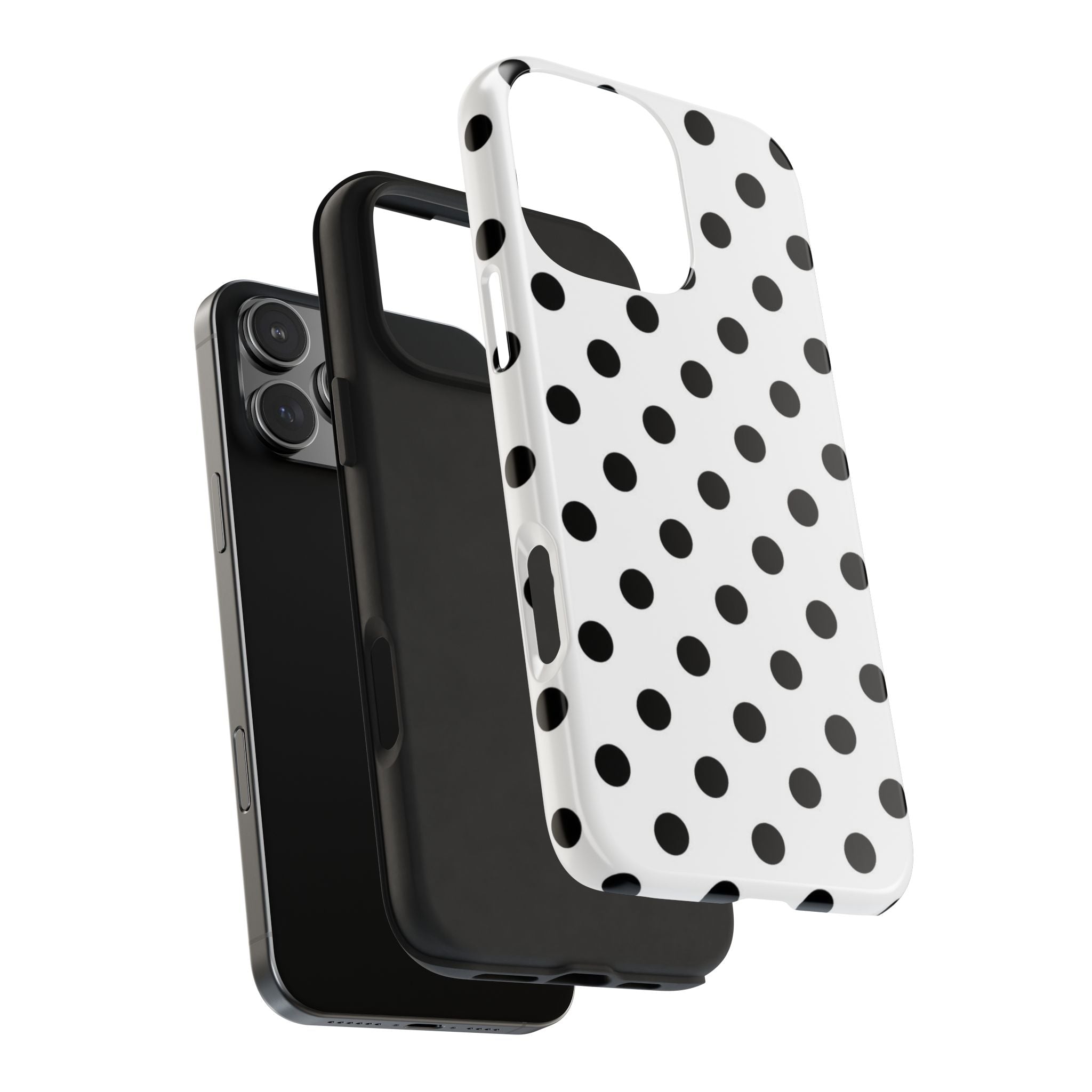 White Polka Dot iPhone Case