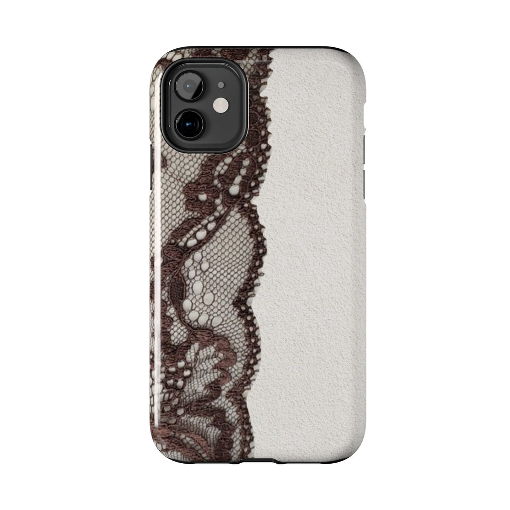 Brown Lace Edge iPhone Case