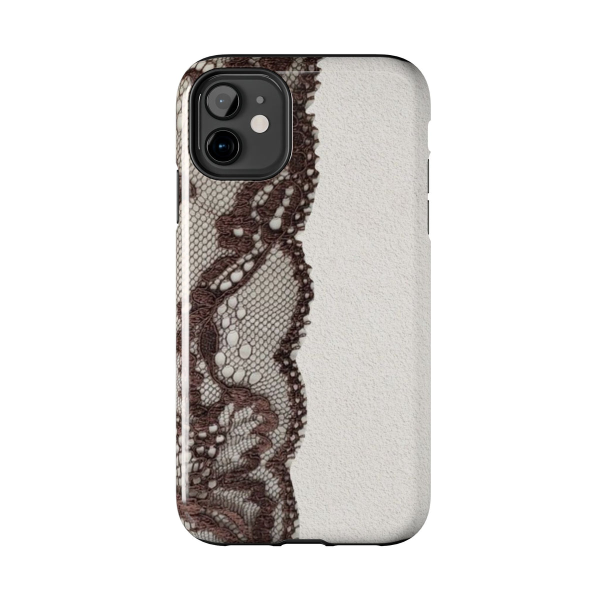 Brown Lace Edge iPhone Case