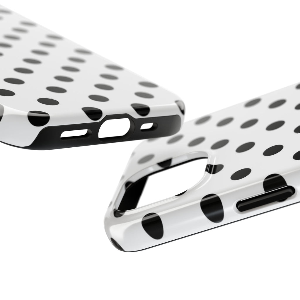 White Polka Dot iPhone Case