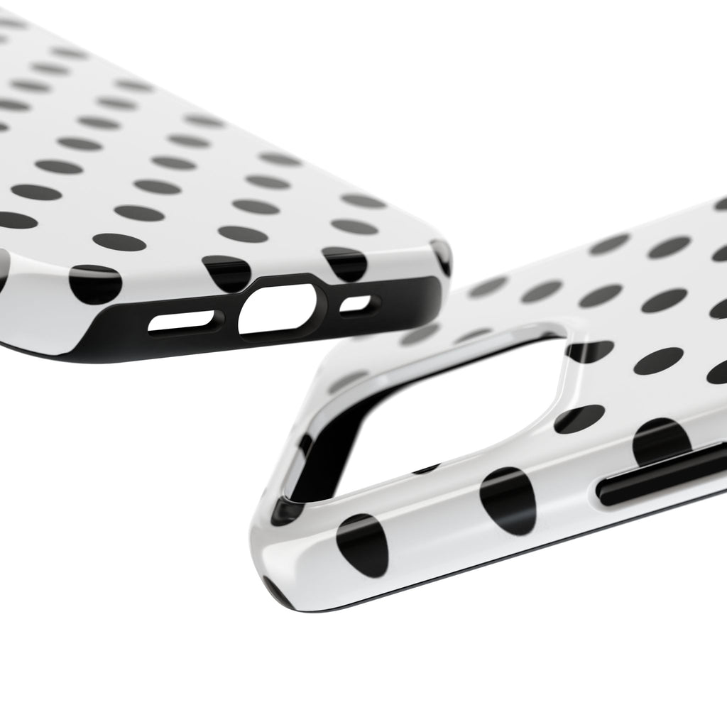 White Polka Dot iPhone Case