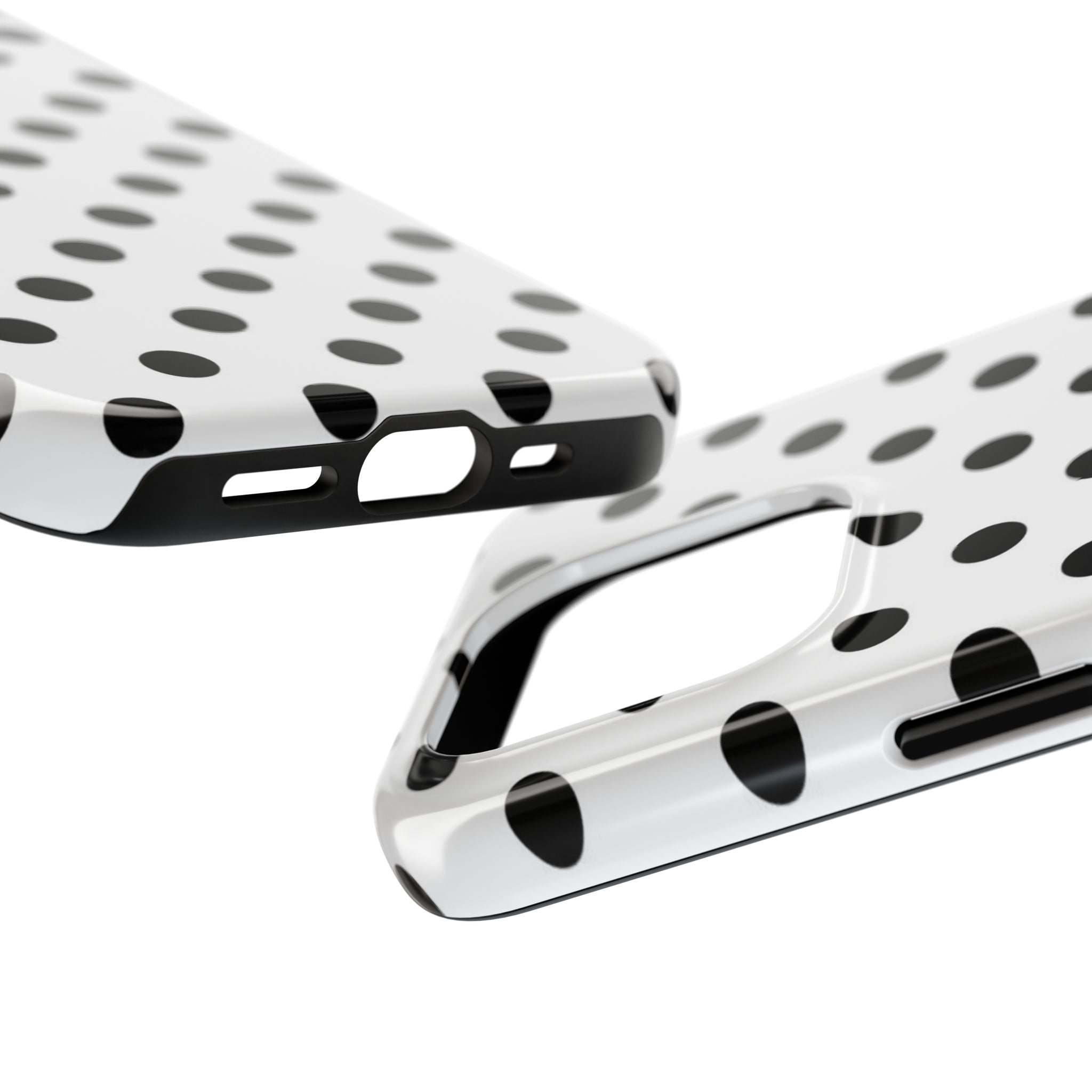 White Polka Dot iPhone Case