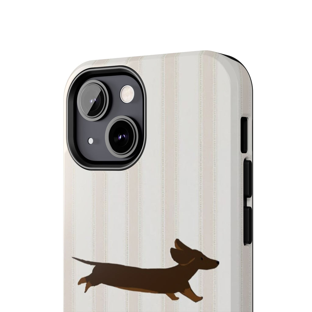 Leaping Dachshund iPhone Case