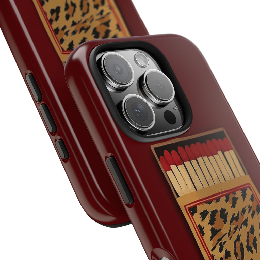 Burgundy Match iPhone Case