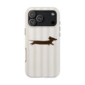 Leaping Dachshund iPhone Case