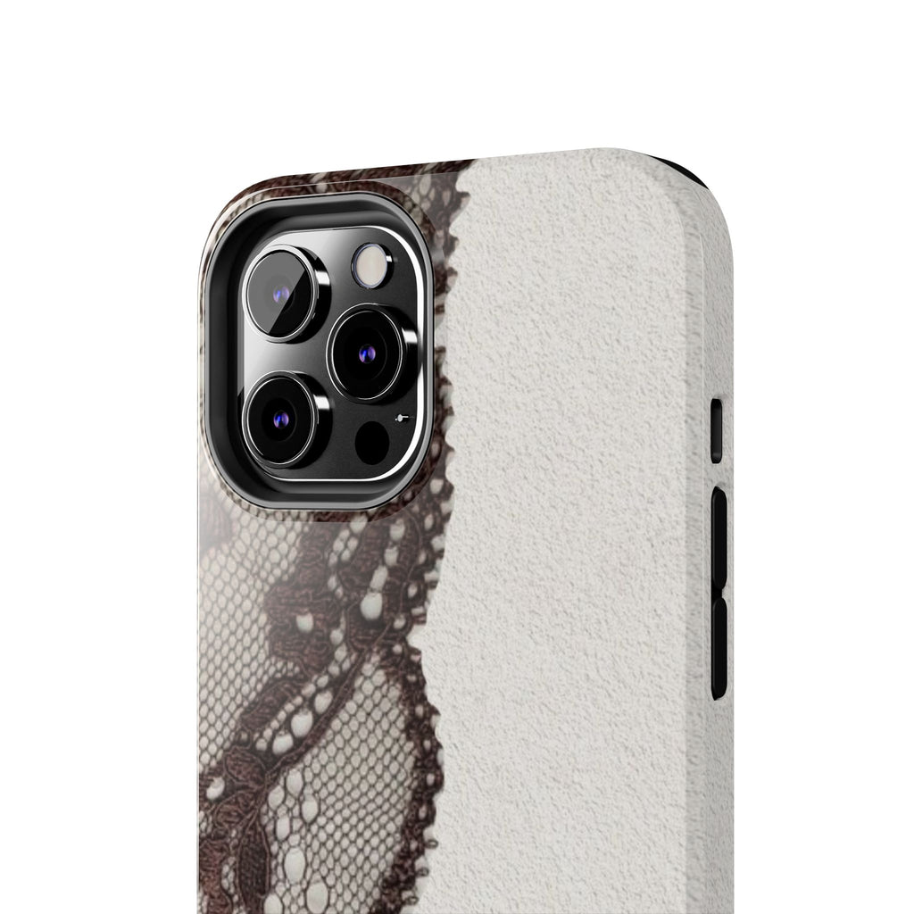 Brown Lace Edge iPhone Case