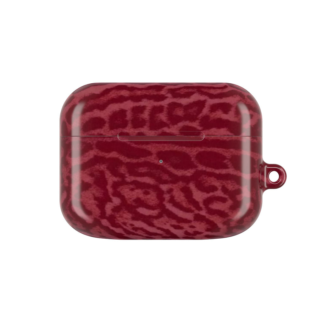 Burgundy Jaguar AirPod Case