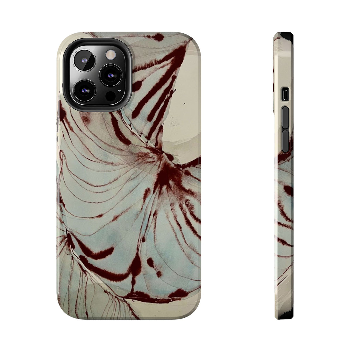 Maroon Silk iPhone Case