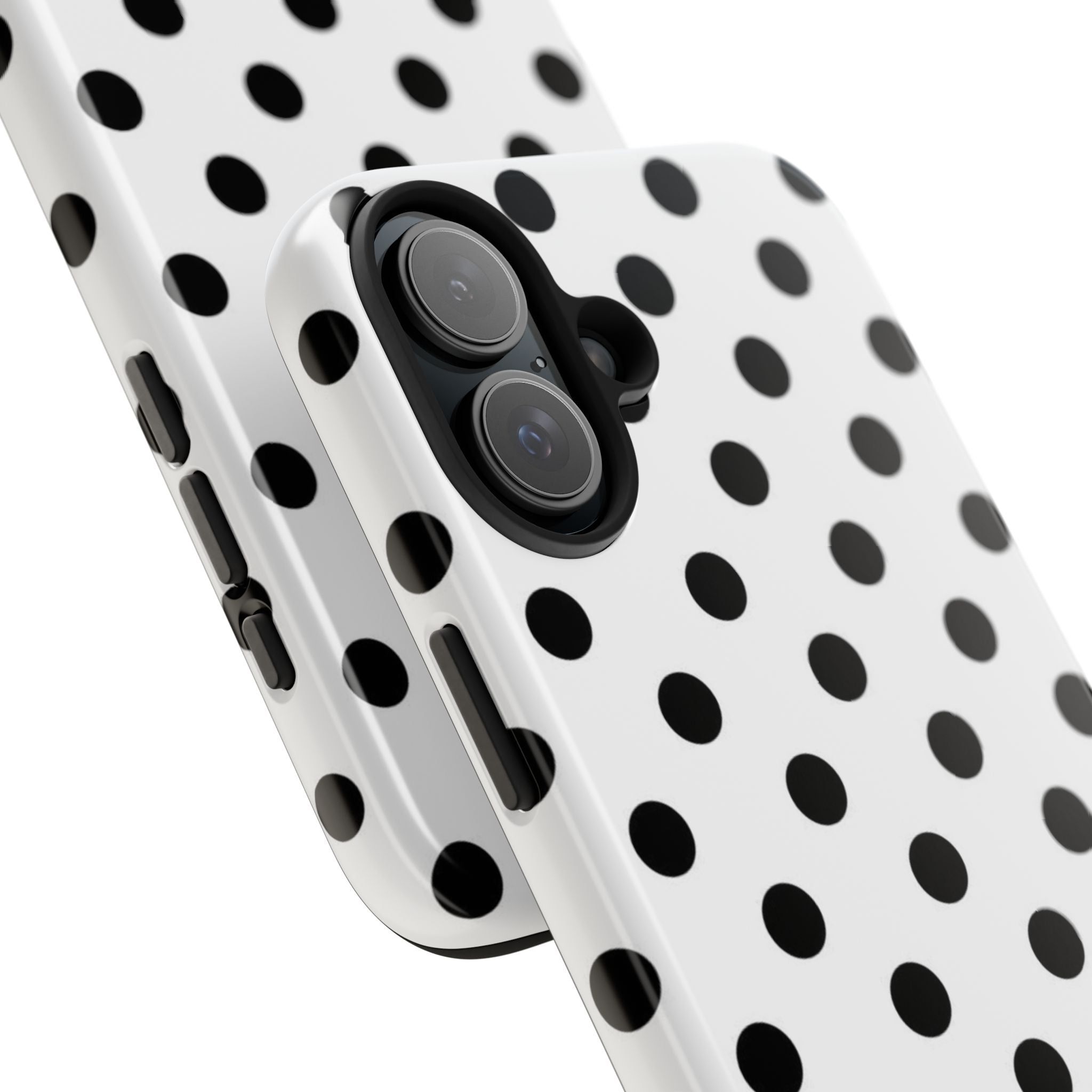 White Polka Dot iPhone Case
