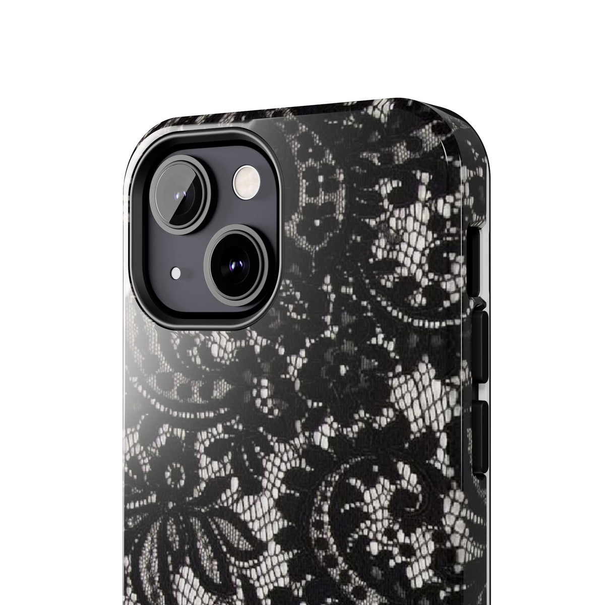Hand-Bedazzled Initials Lace iPhone Case