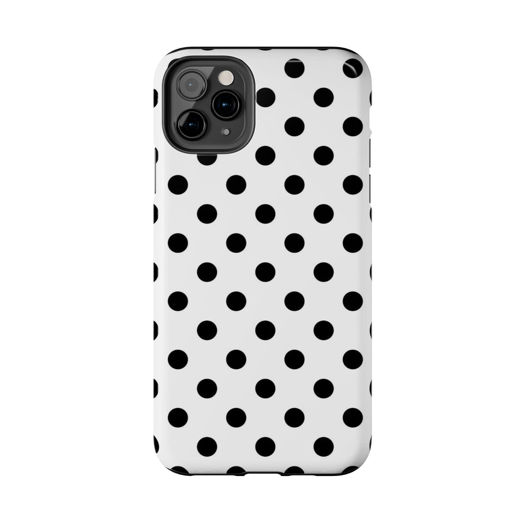 White Polka Dot iPhone Case