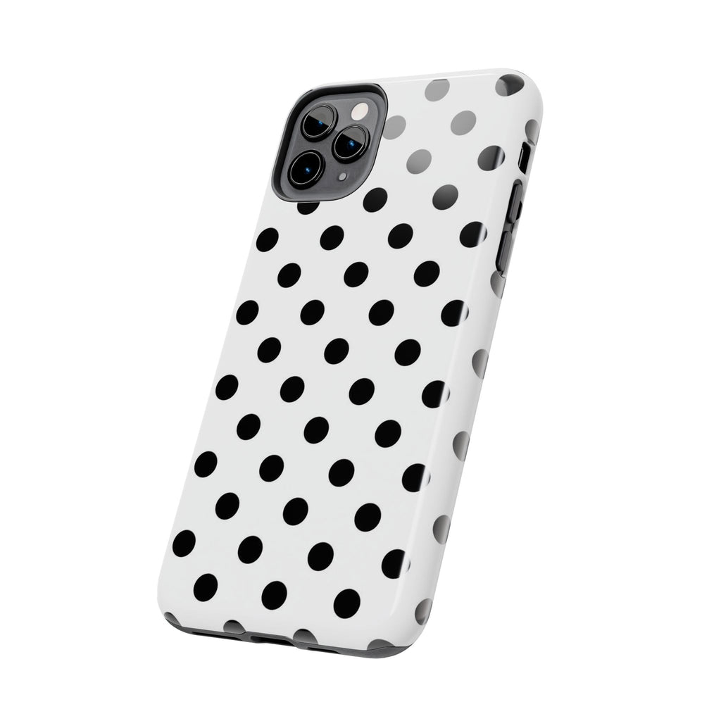 White Polka Dot iPhone Case