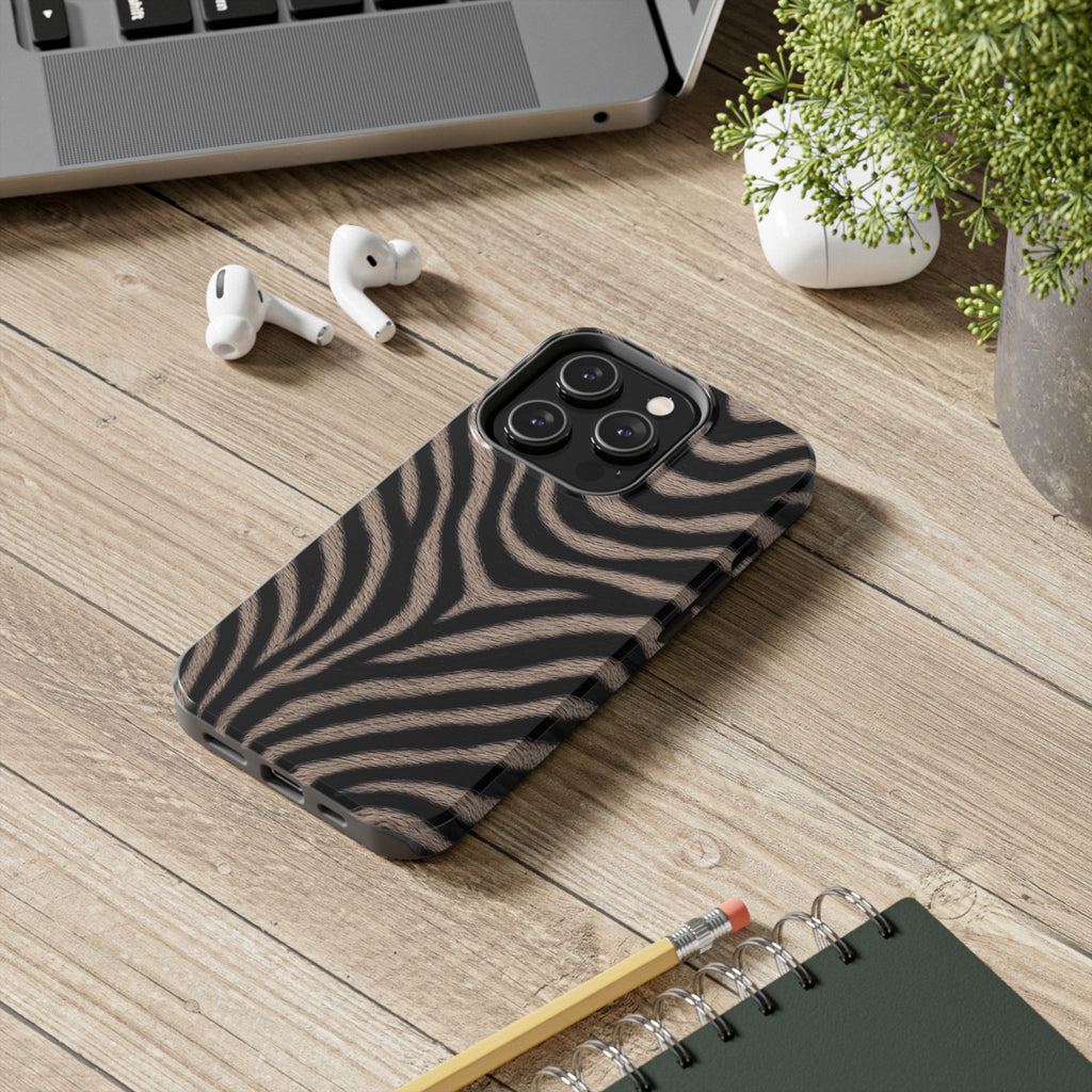 Tan Zebra iPhone Case