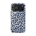 Iconic Blue Leopard iPhone Case