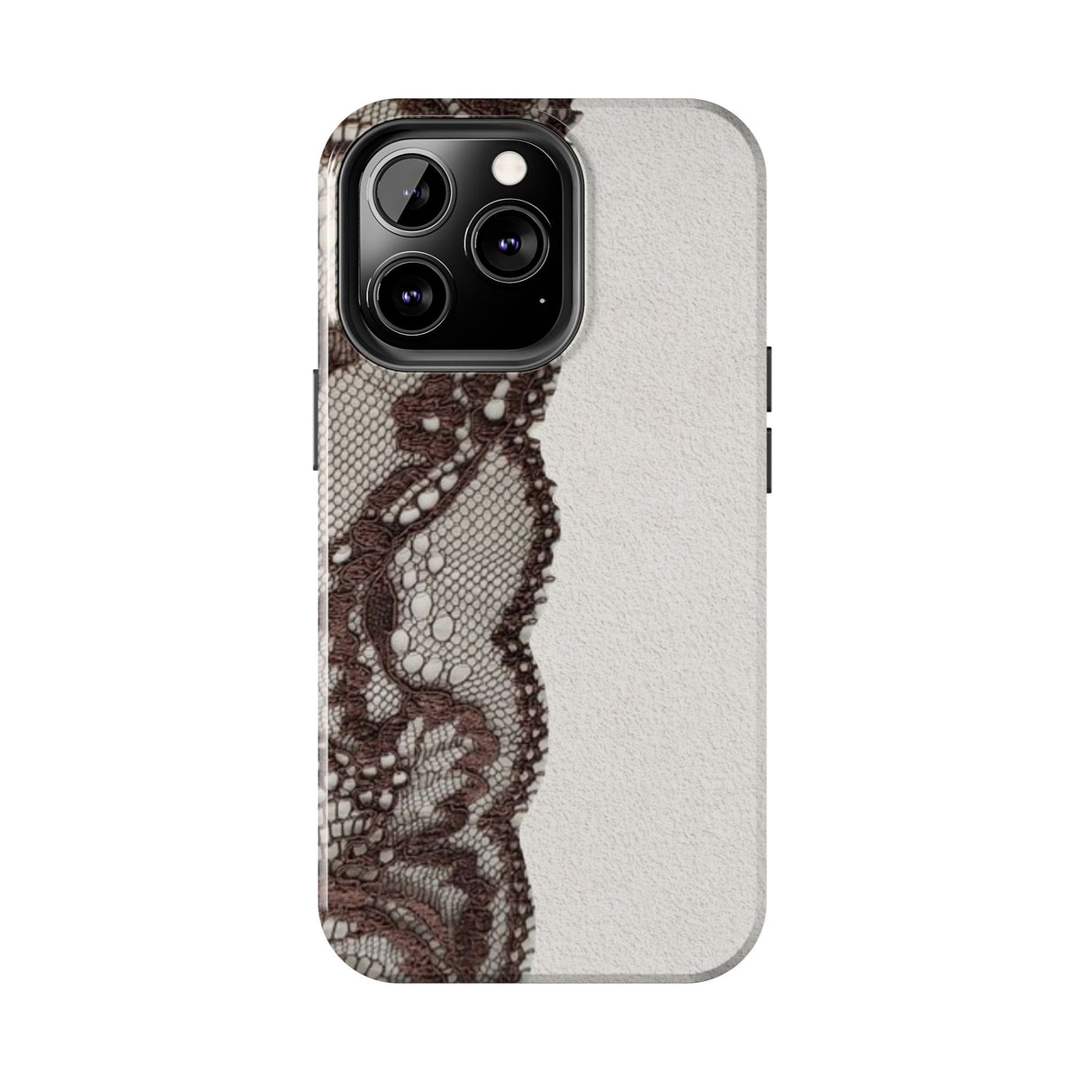 Brown Lace Edge iPhone Case