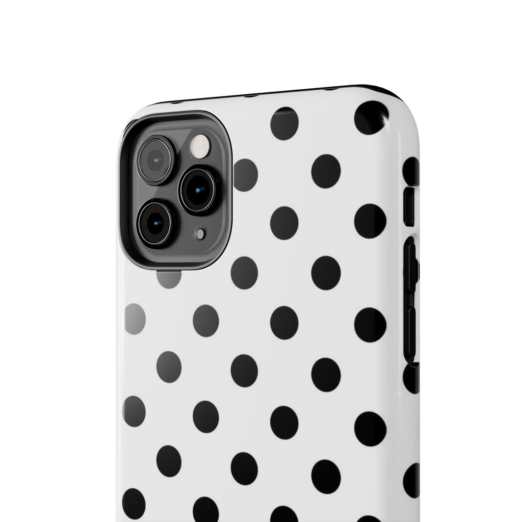 White Polka Dot iPhone Case